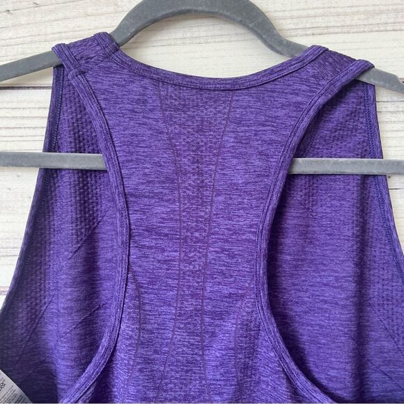 Gap Fit Purple Stretchy Racerback Tank Top - Picture 7 of 8